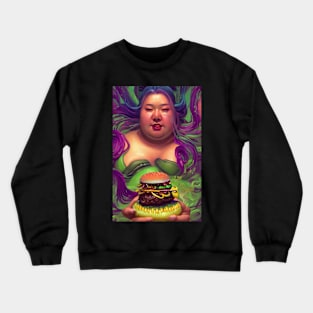 ASIAN FAT BURGER Crewneck Sweatshirt